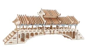 Traditional Corridor Bridge Architectural Model