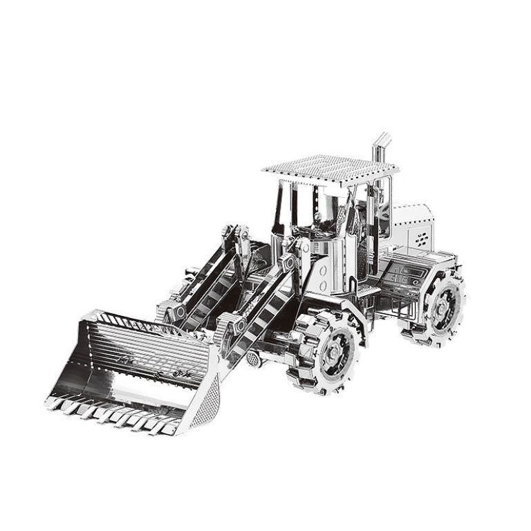 3D Metal Bulldozer Puzzle