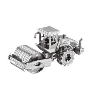 3D Metal Road Roller Puzzle Model