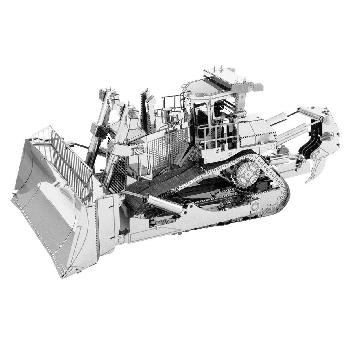 3D Metal Bulldozer Excavator Model
