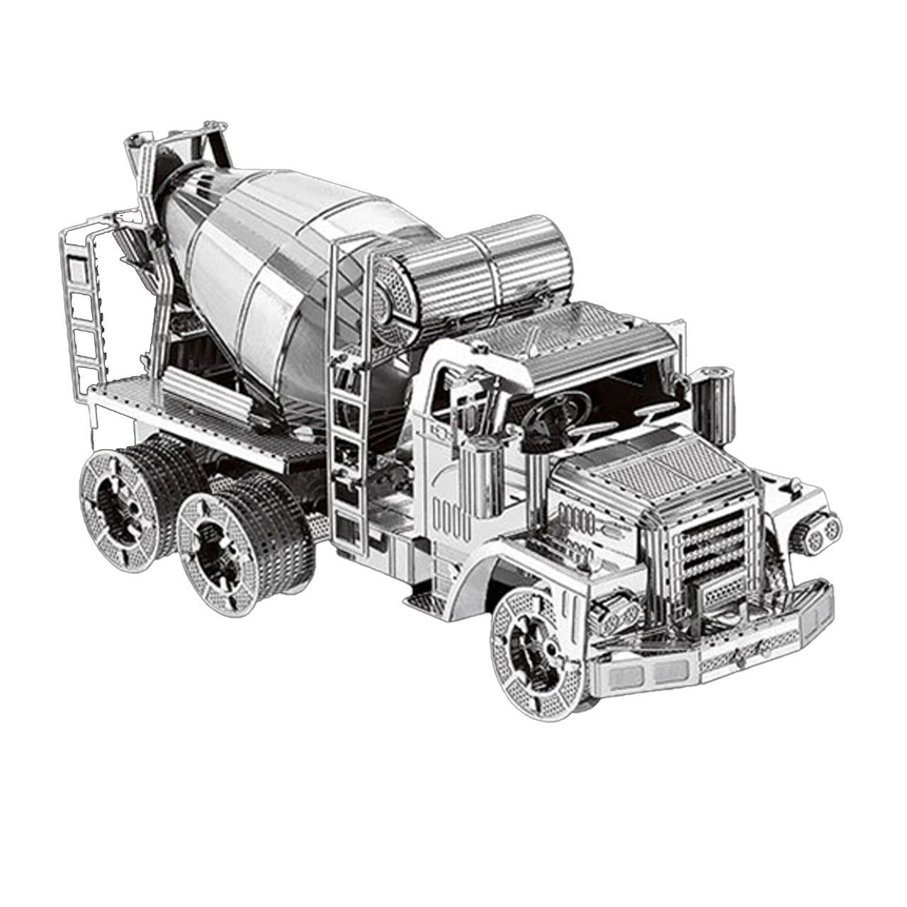 3D Metal Cement Mixer Truck Model