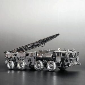 3D Metal Missile Launcher Truck Model