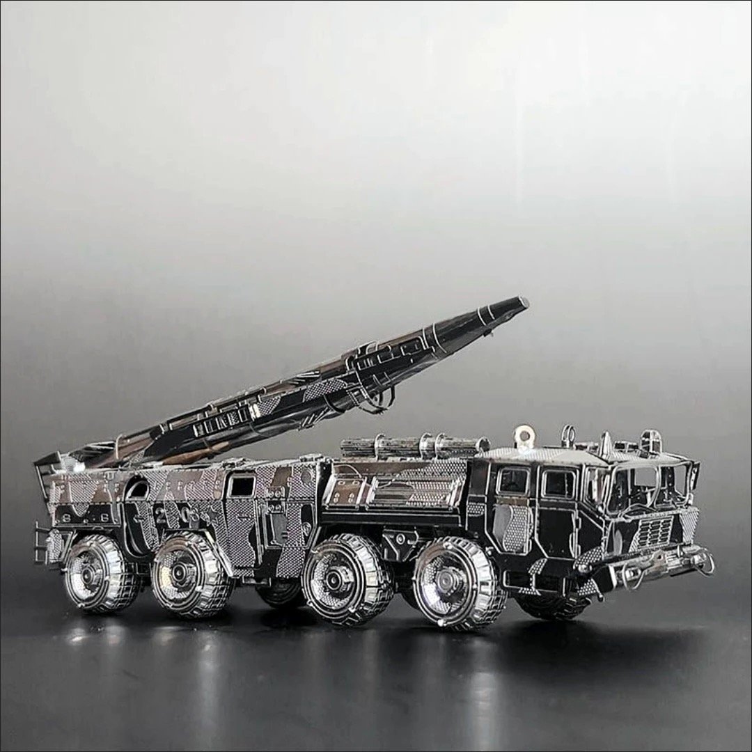 3D Metal Missile Launcher Truck Model