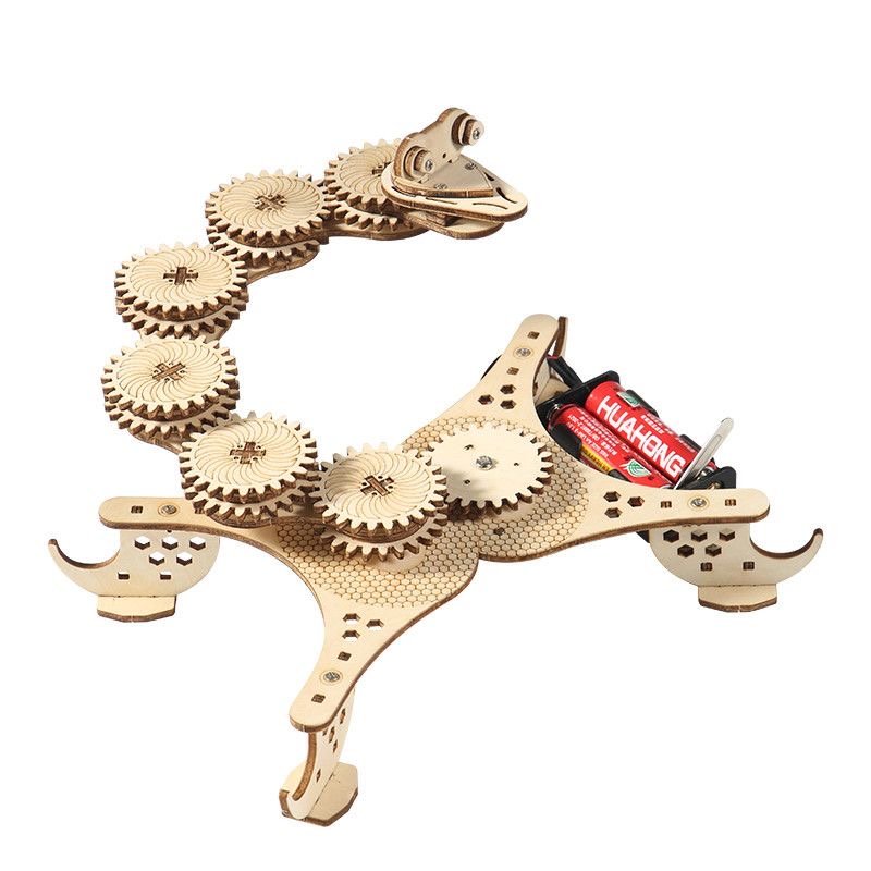 stem-diy-mechanical-gear-snake-model